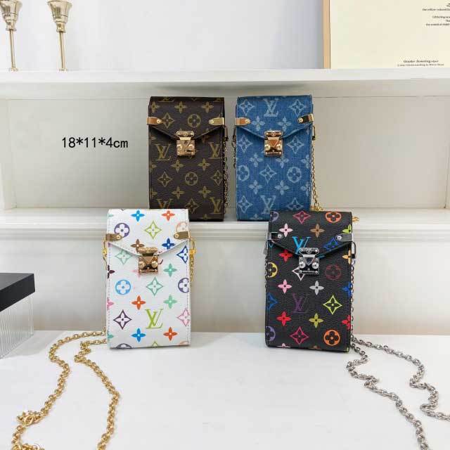 Luxury Fashion Chained Leather Messenger Bag