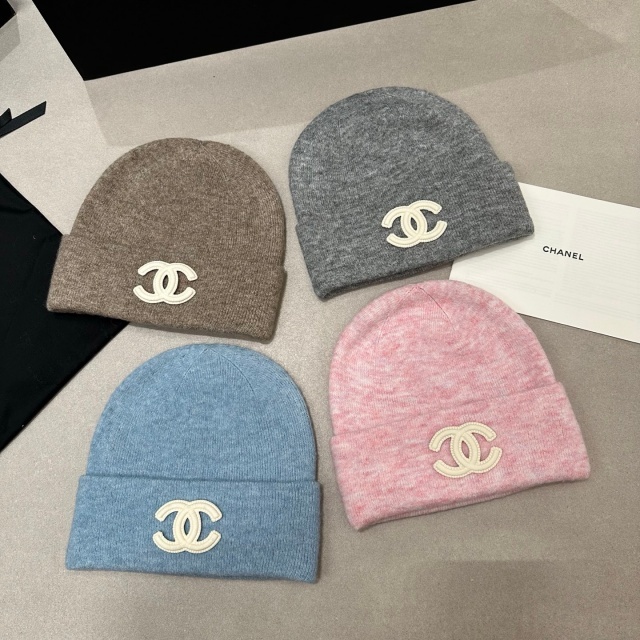 Solid Color Knitting Beanie Hats Scarf Gloves Set 3 Pieces