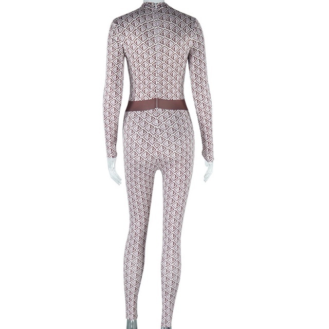 Chic Printed Fashion Skinny Legging Set Two Pieces