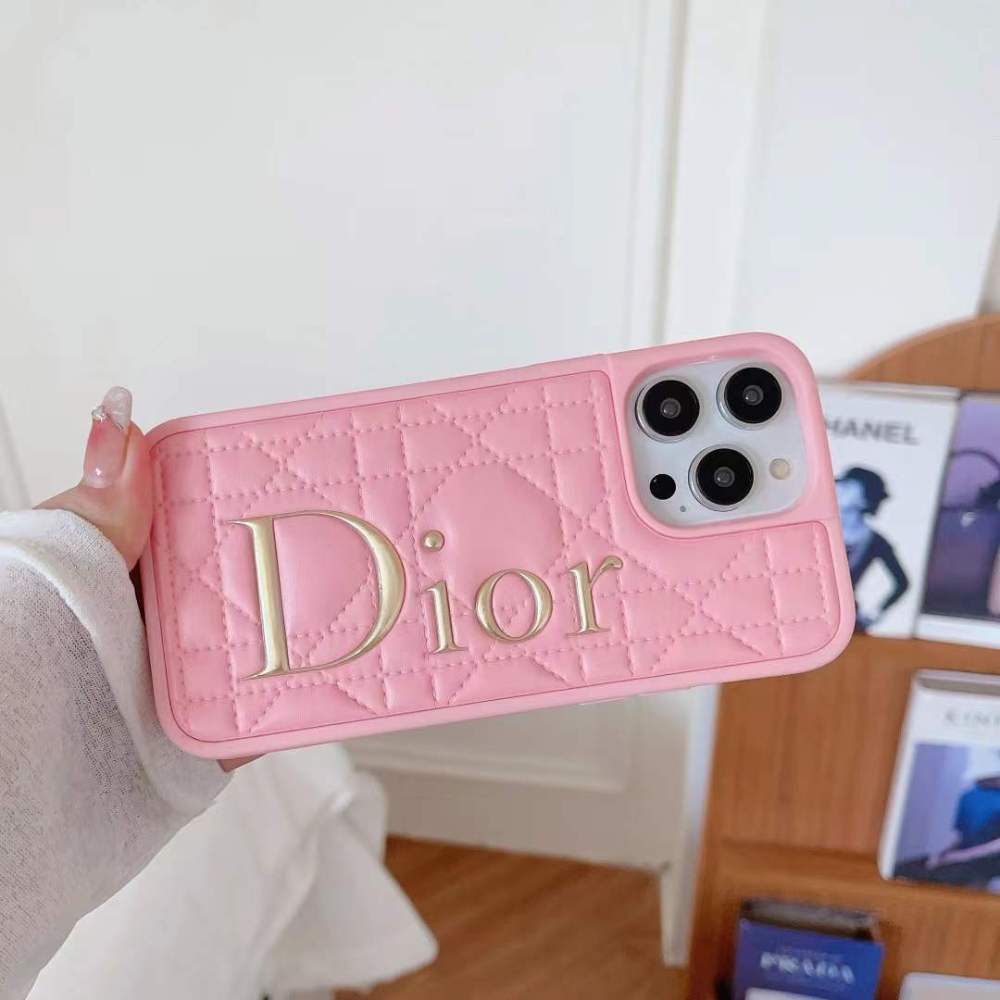 Fashion Embossing Leather Luxury Phone Cases