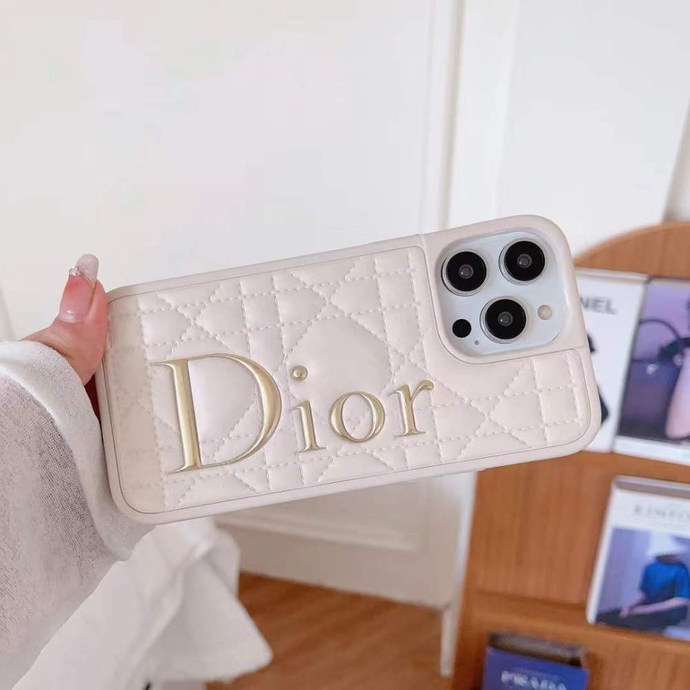 Fashion Embossing Leather Luxury Phone Cases