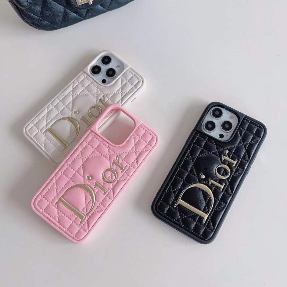 Fashion Embossing Leather Luxury Phone Cases