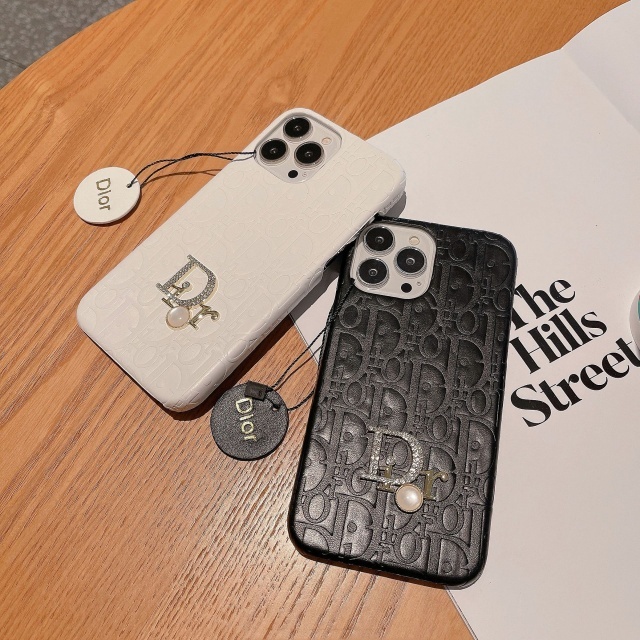 Luxury Fashion Relief Sculpture Leather Phone Cases
