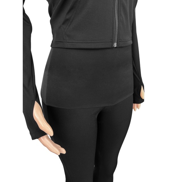 Solid Color Basic Style Activewear Yoga Bell Pant Set (with headscarf)