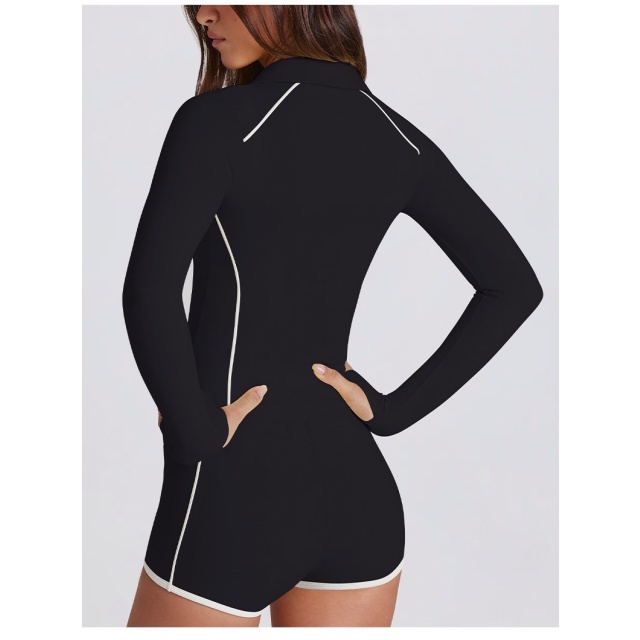 Striped Yoga Fashion Activewear Short Set