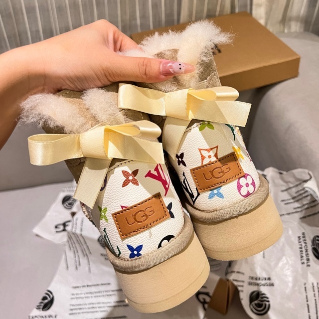 Thick-Soled Winter Furry Snow Boots