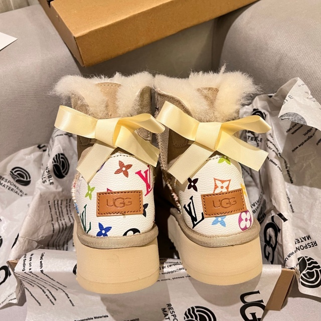 Thick-Soled Winter Furry Snow Boots