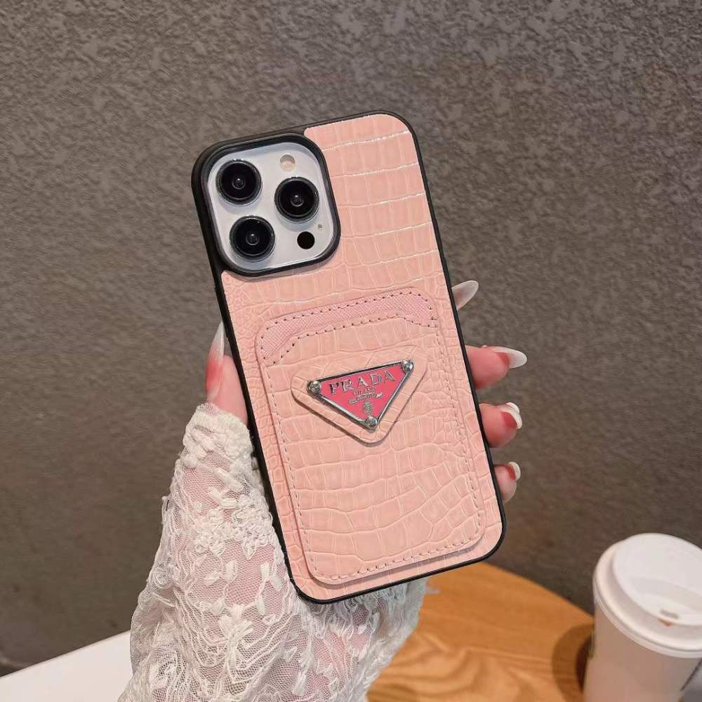 Crocodile Pattern Leather Card Slot Phone Cases