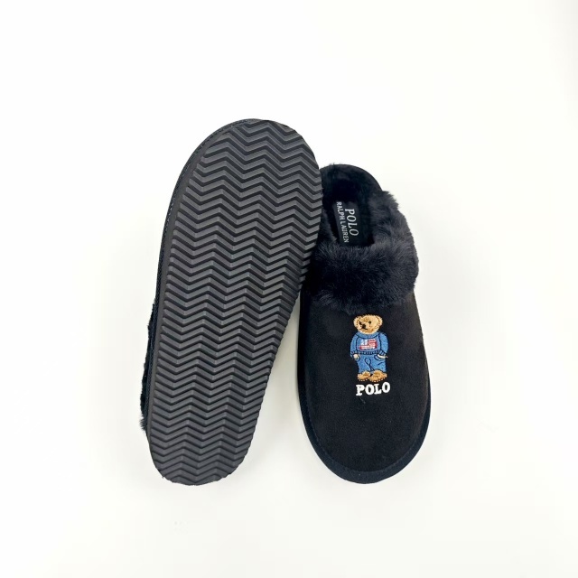 Luxury Fashion Embroidery Men Furry Slipper