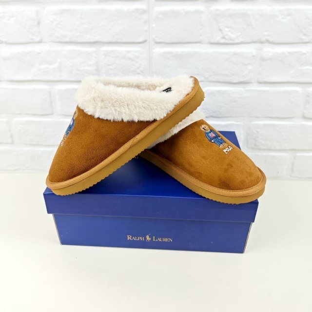 Luxury Fashion Embroidery Men Furry Slipper