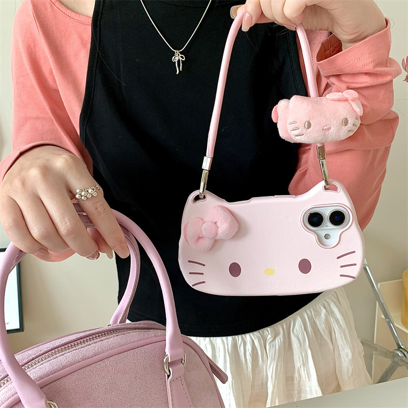 Hello Kitty 3D Lanyard Phone Case