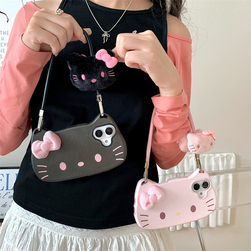 Hello Kitty 3D Lanyard Phone Case