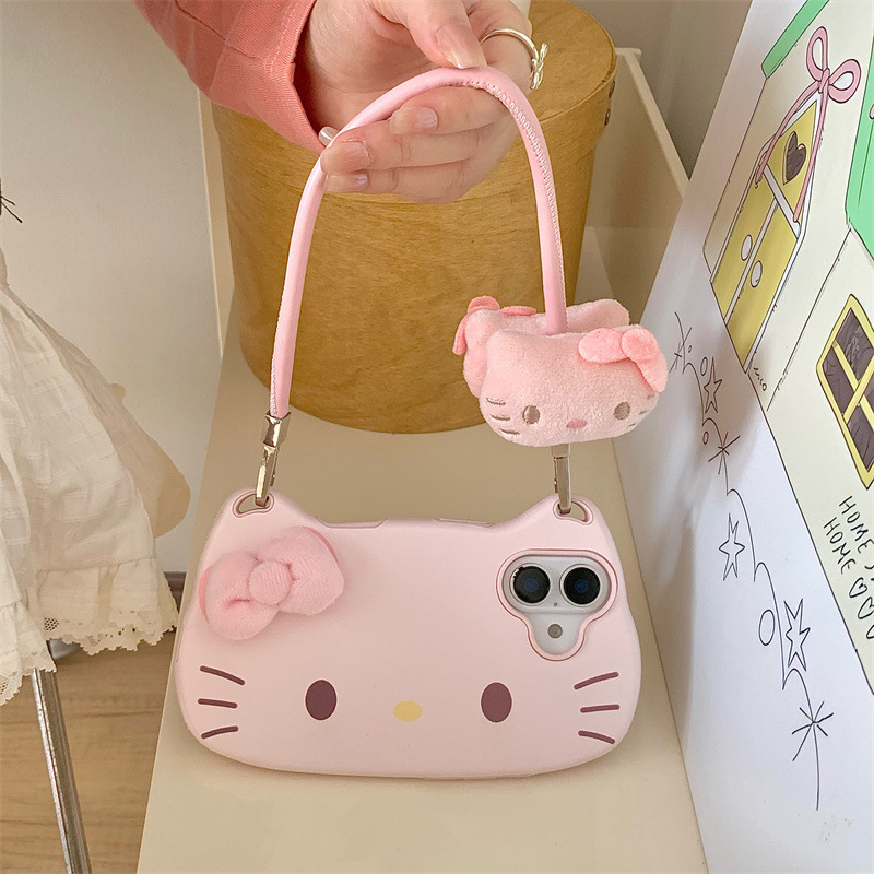 Hello Kitty 3D Lanyard Phone Case