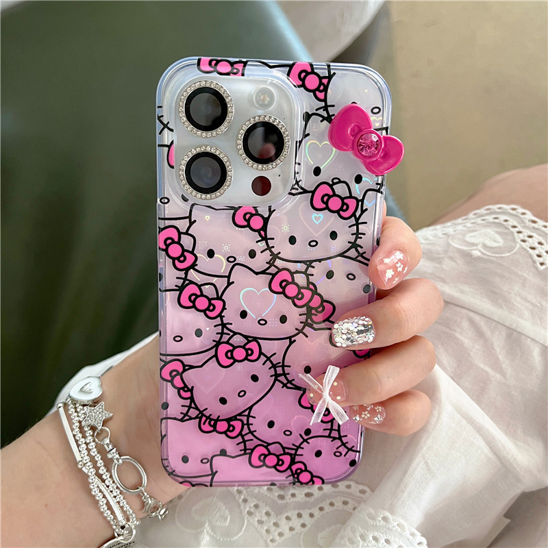 Hello Kitty Gradient TPU Phone Cases