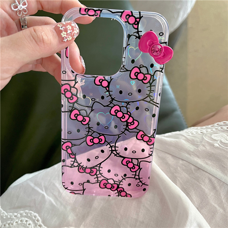 Hello Kitty Gradient TPU Phone Cases