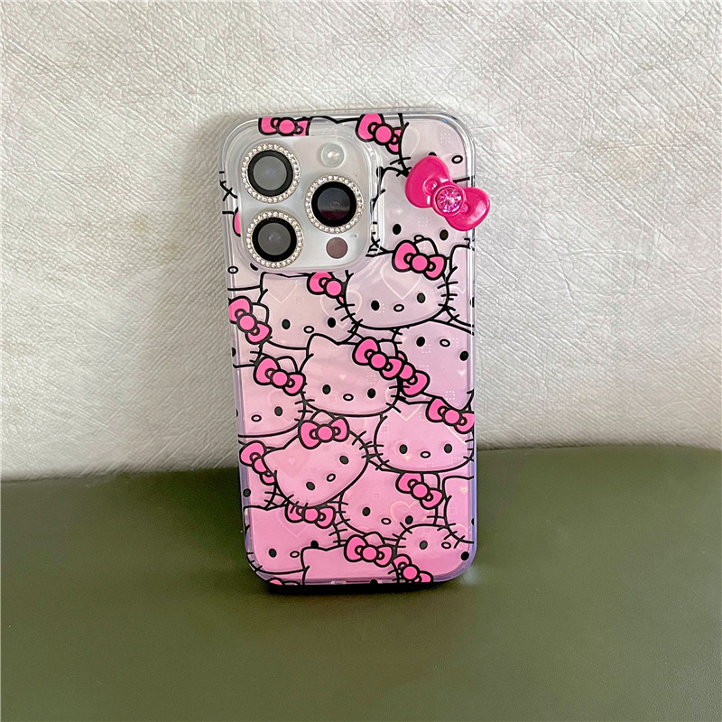 Hello Kitty Gradient TPU Phone Cases