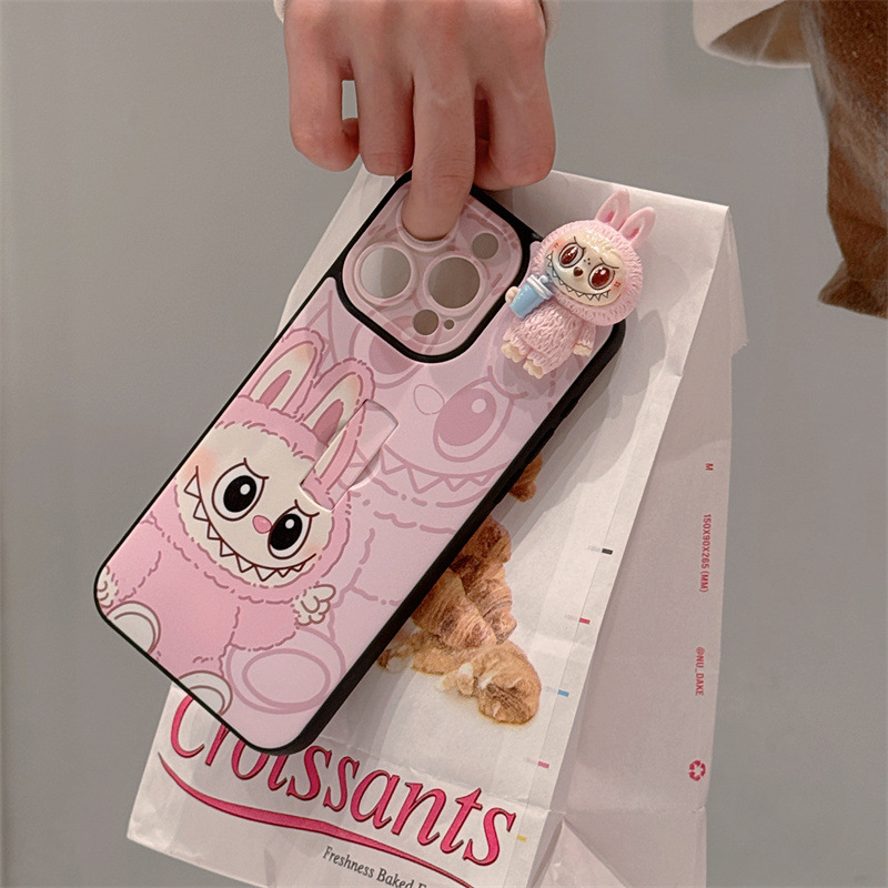Labubu 3D Invisible Bracket Phone Case