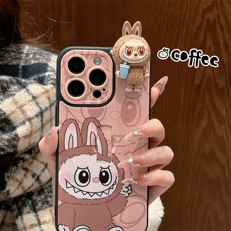 Labubu 3D Invisible Bracket Phone Case