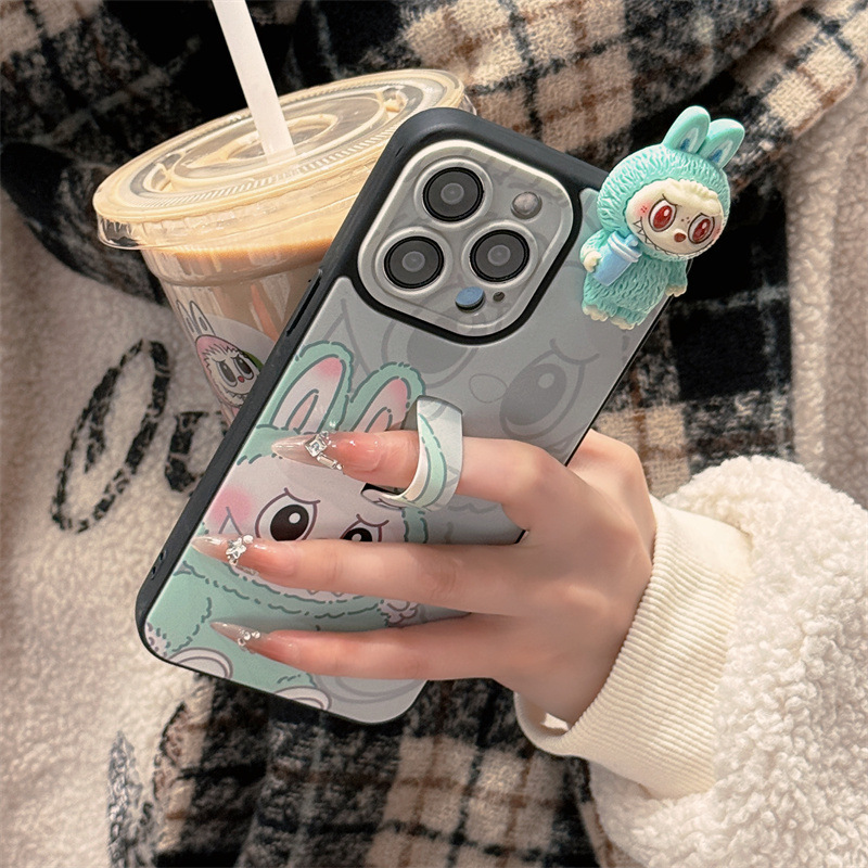 Labubu 3D Invisible Bracket Phone Case