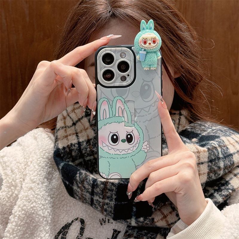 Labubu 3D Invisible Bracket Phone Case