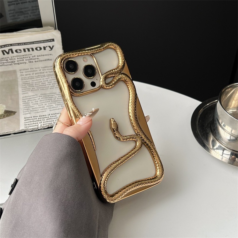 Matte Finish Hollow Out Snake 3D Phone Cases
