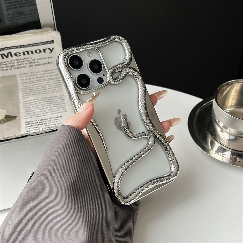Matte Finish Hollow Out Snake 3D Phone Cases