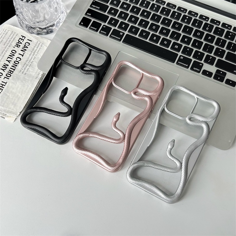 Matte Finish Hollow Out Snake 3D Phone Cases