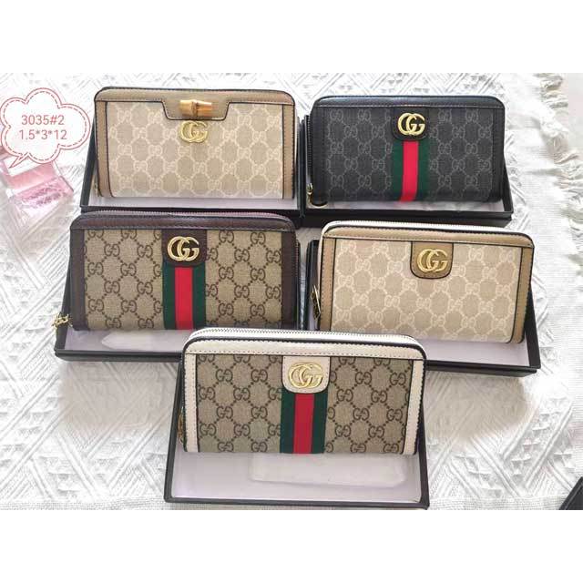 Metal Logo Leather Luxury Women Purses