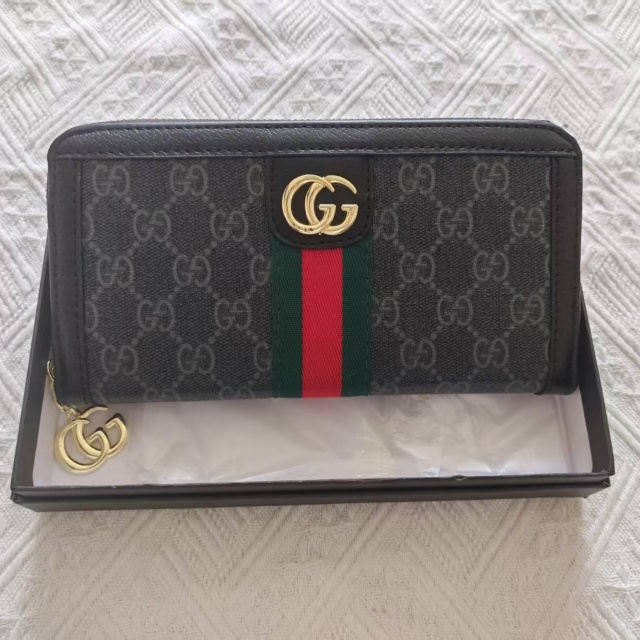 Metal Logo Leather Luxury Women Purses