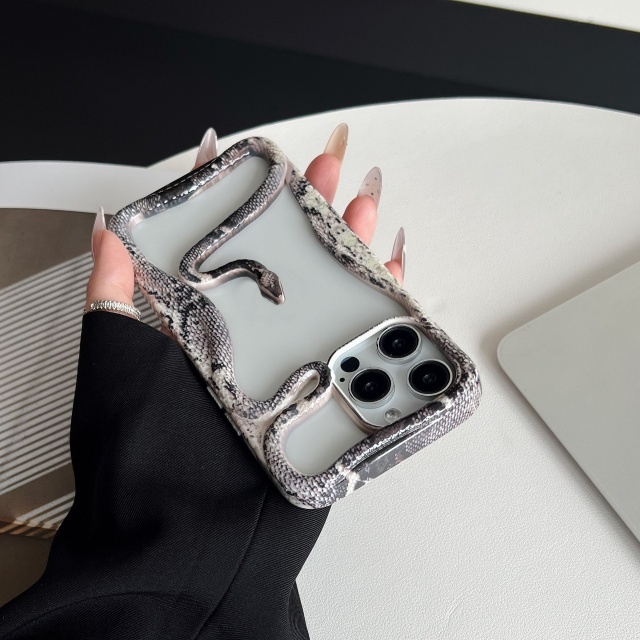 Snakeskin Hollow Out Snake 3D Phone Cases