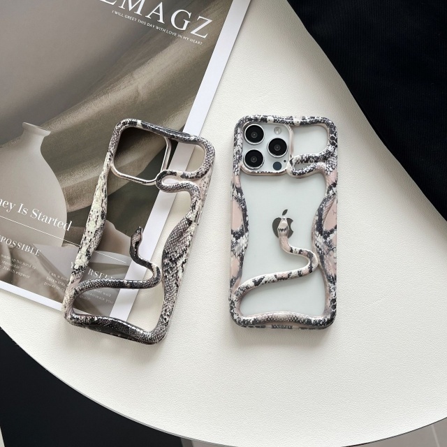 Snakeskin Hollow Out Snake 3D Phone Cases