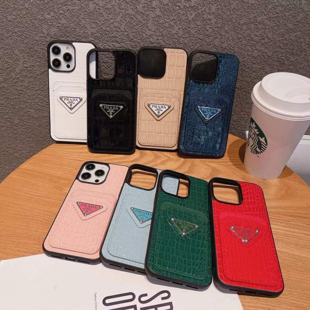 Crocodile Pattern Leather Card Slot Phone Cases