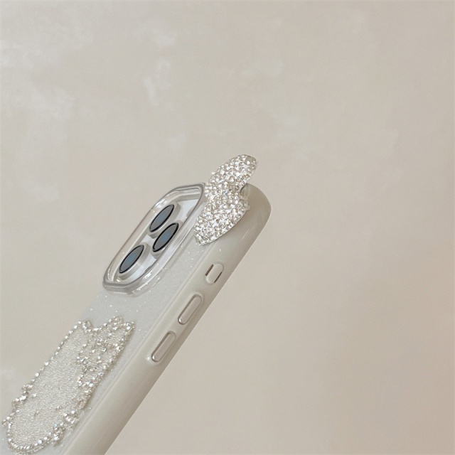 Fashion Bow Tie Rhinestones Hello Kitty Phone Cases