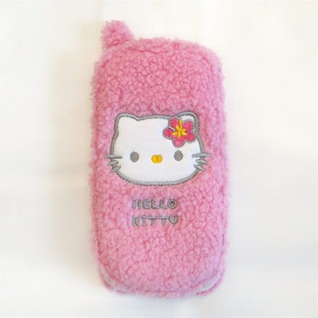 Hello Kitty Cute Furry Flip Phone Cases