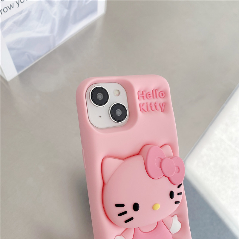 Hello Kitty Silicone Bracket Phone Cases
