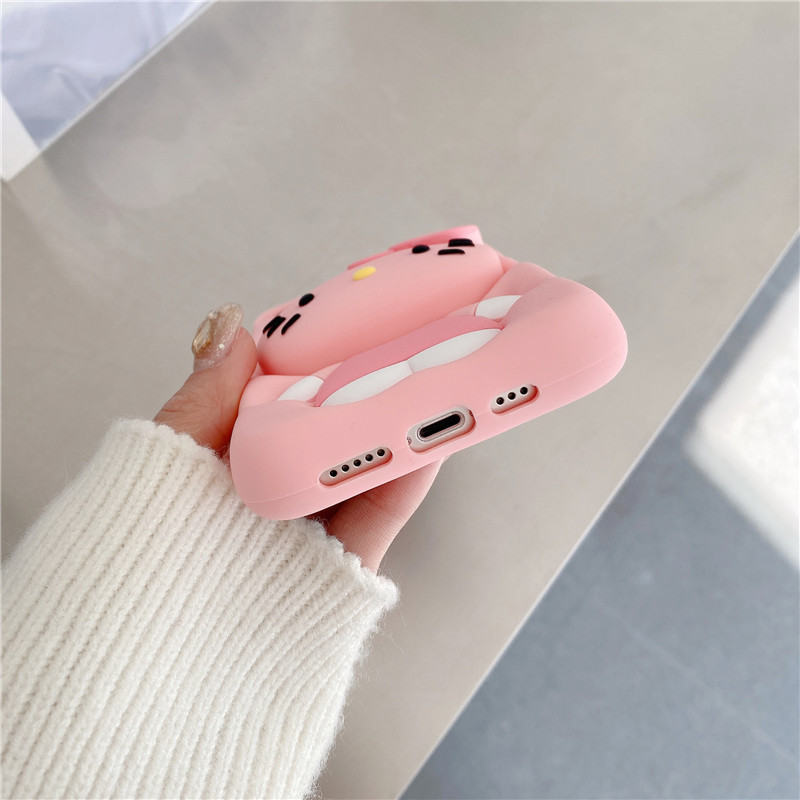 Hello Kitty Silicone Bracket Phone Cases