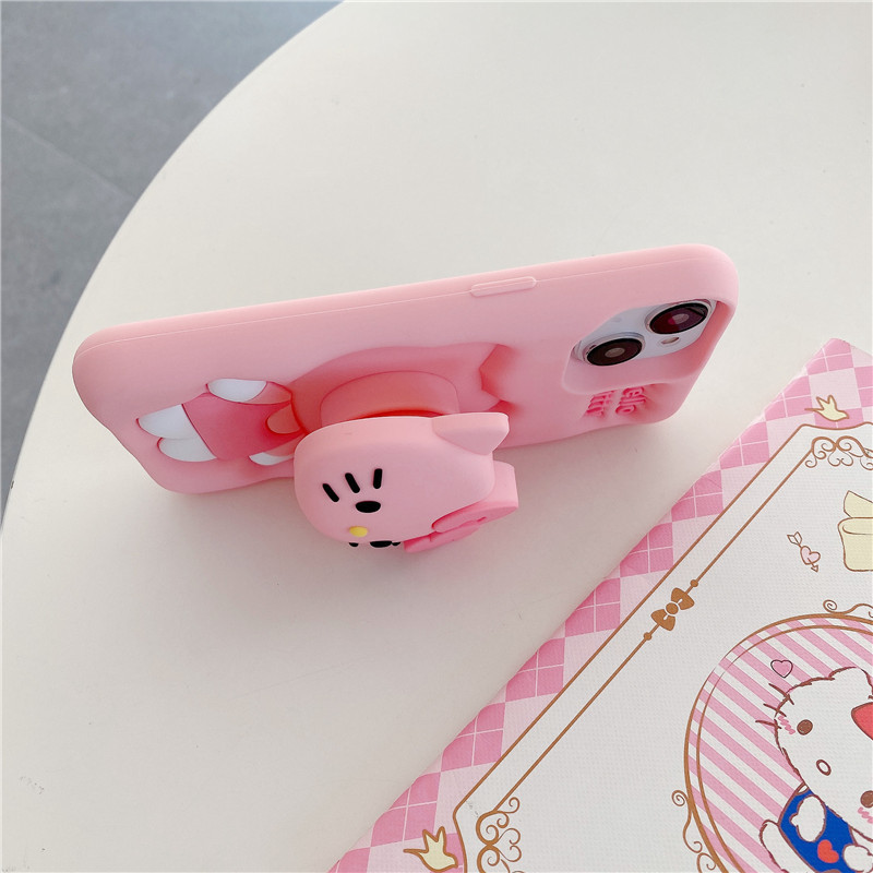 Hello Kitty Silicone Bracket Phone Cases