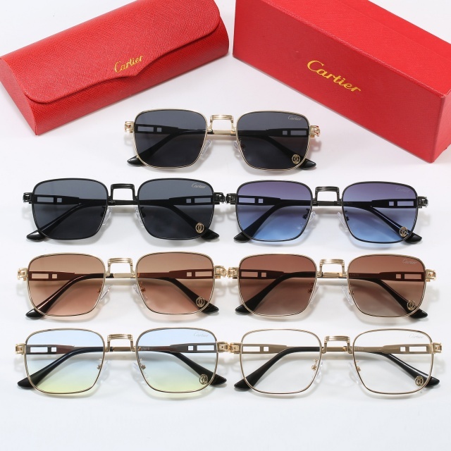 Square Metal Frame Streetwear Glasses