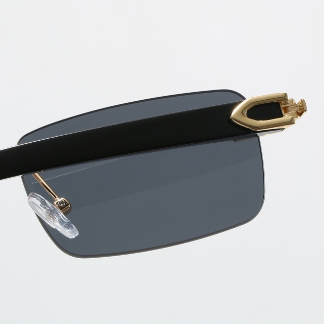 Rectangular Frameless Unisex Sunglasses