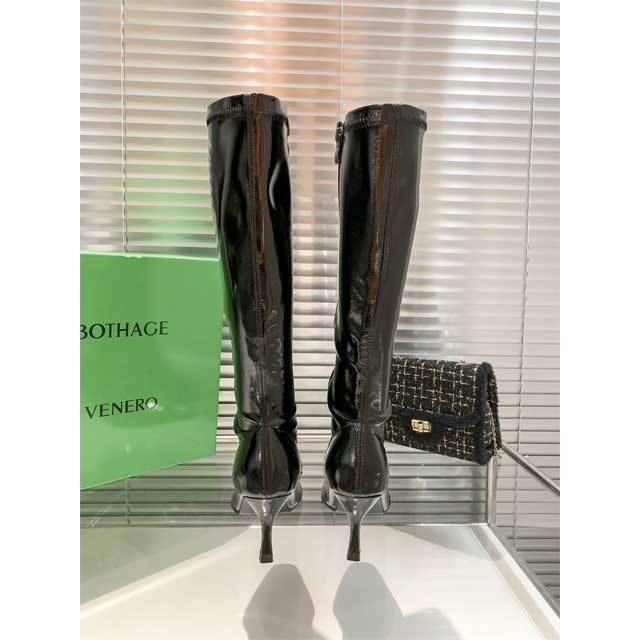 Luxury Fashion Leather High Heeled Long Boots