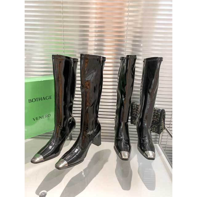 Luxury Fashion Leather High Heeled Long Boots