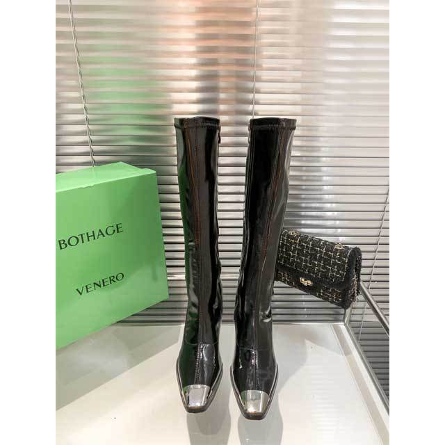 Luxury Fashion Leather High Heeled Long Boots