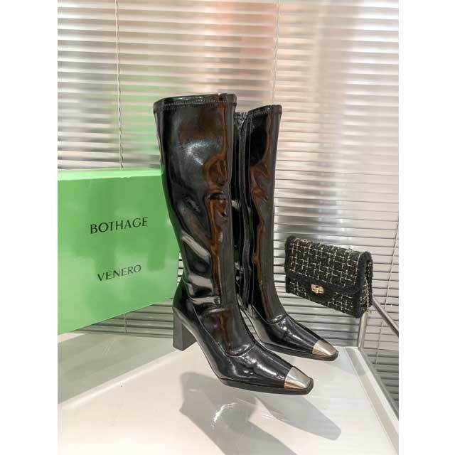 Luxury Fashion Leather High Heeled Long Boots