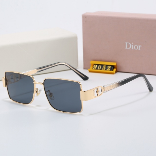 Gradient Color Metal Frame Luxury Glasses