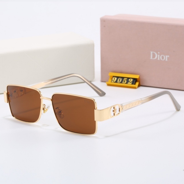 Gradient Color Metal Frame Luxury Glasses