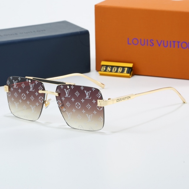 Square Frame Rimeless Gradient Color Glasses