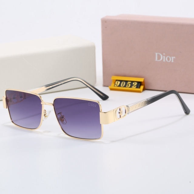 Gradient Color Metal Frame Luxury Glasses