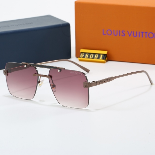 Square Frame Rimeless Gradient Color Glasses