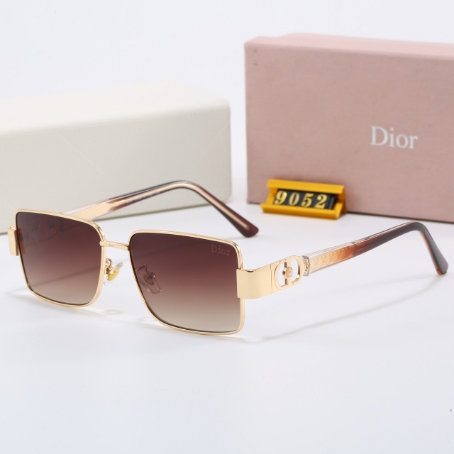 Gradient Color Metal Frame Luxury Glasses