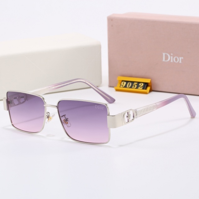 Gradient Color Metal Frame Luxury Glasses
